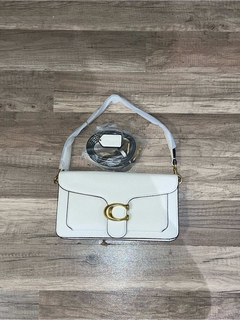 Coach White Tabby 20 Shoulder Bag + Extra Straps & Dust Bag